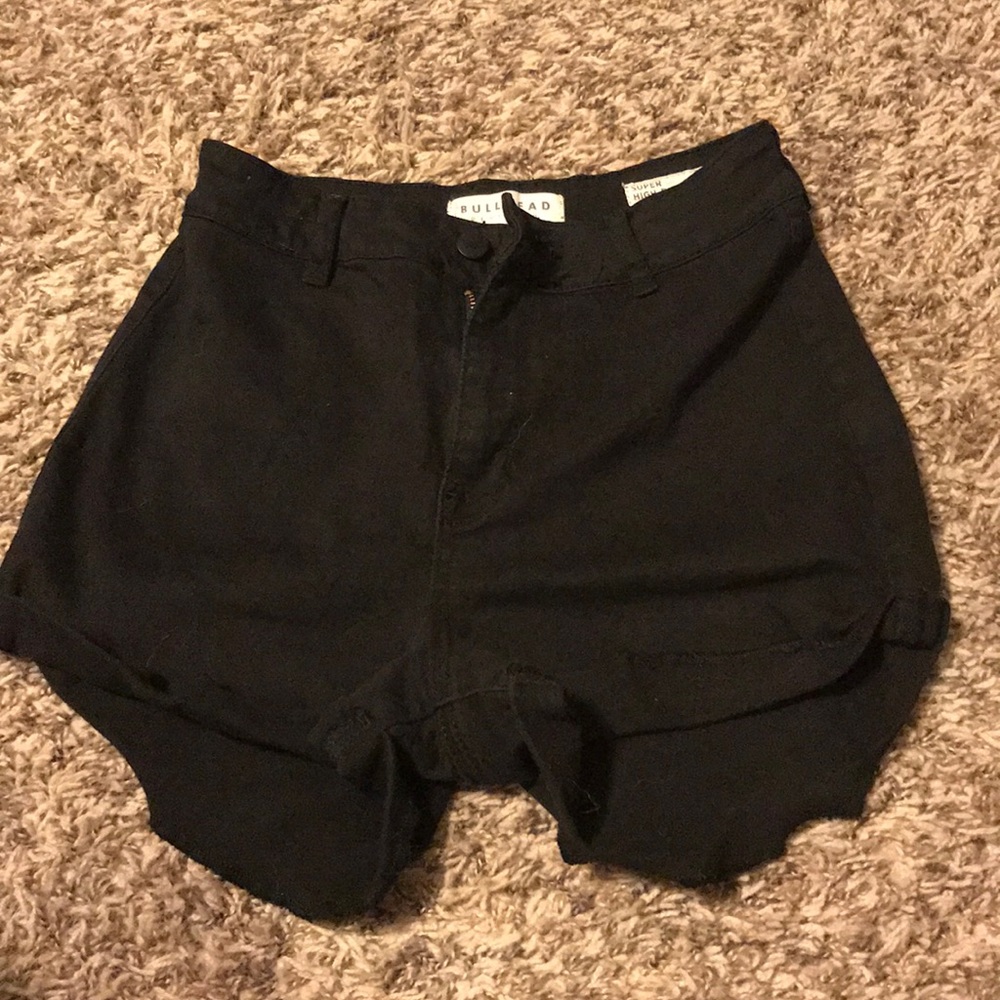 Black High waisted shorts